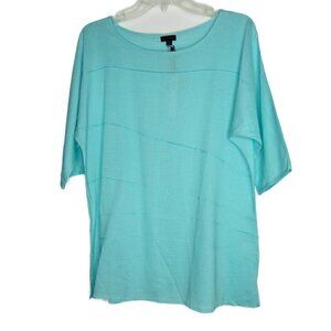 Coco + Carmen Short Sleeve linen blend top - S/M